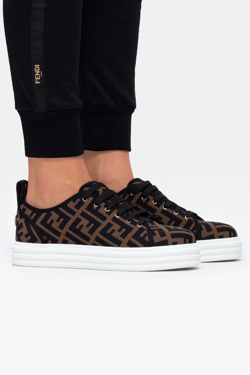 Fendi cheap print sneakers